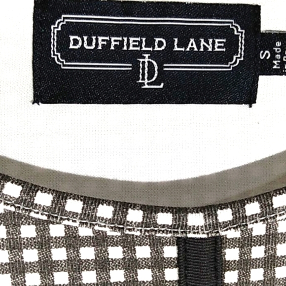 DUFFIELD LANE GINGHAM FIT & FLARE DRESS SIZE SMALL - Picture 4 of 9